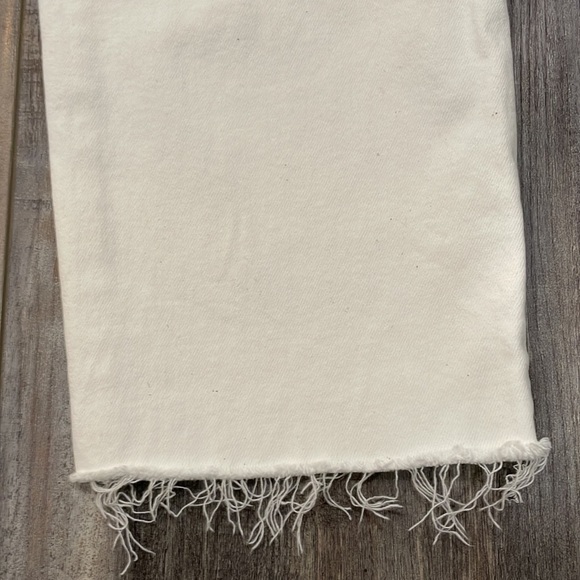 Madewell The Perfect Vintage Crop Jean in Tile White Raw hem - Picture 10 of 11